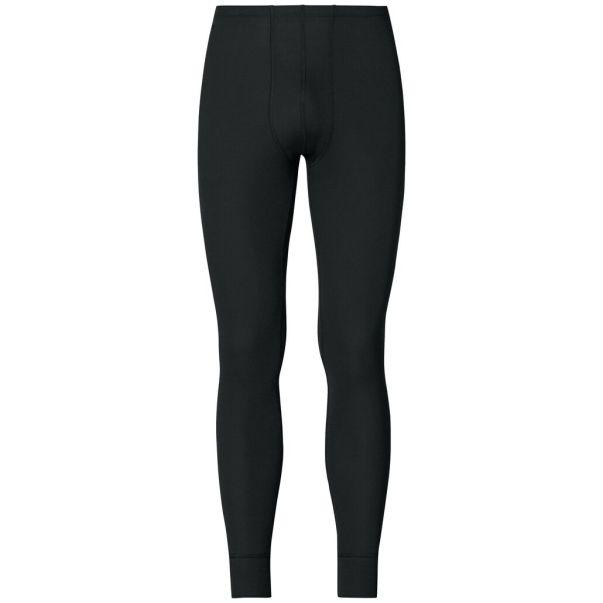 Men Black High-Quality Odlo The Men's Active Warm Base Layer Pants Base Layers