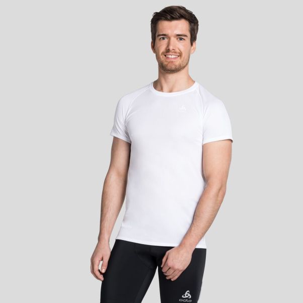 The Men's Active F-Dry Light Base Layer T-Shirt Base Layers White Affordable Odlo Men