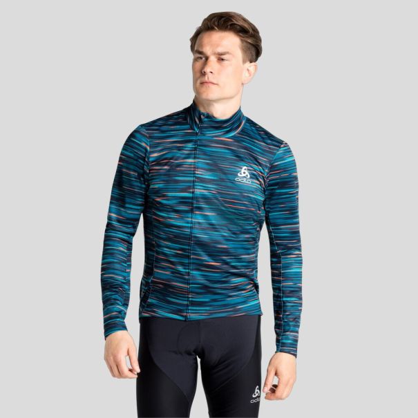 Deep Dive The Zeroweight Ceramiwarm Long Sleeve Cycling Jersey Exclusive Offer Men Mid Layers & Longsleeves Odlo
