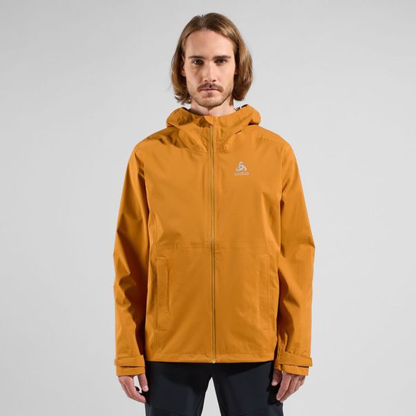 The Men's Aegis 2.5L Waterproof Hardshell Jacket Jackets & Vests Honey Ginger 2024 Men Odlo