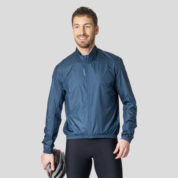 The Essentials Cycling Jacket Jackets & Vests Vintage Blue Wing Teal Odlo Men