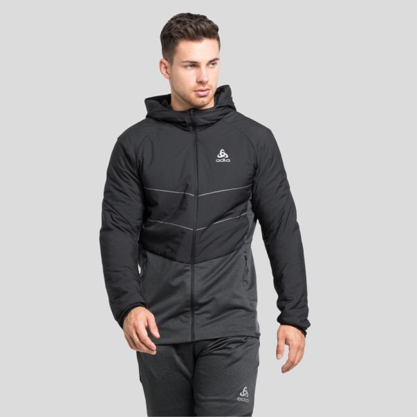 Men Odlo The Run Easy S-Thermic Running Jacket Jackets & Vests Black Exclusive Offer