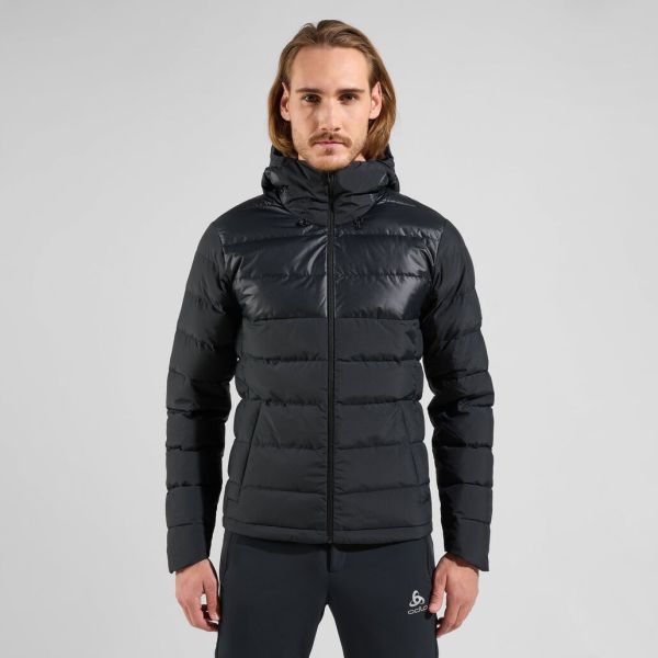 Odlo Men Sustainable The Severin N-Thermic Recycled Down Hooded Jacket Black Jackets & Vests