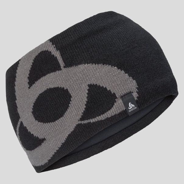 Headwear & Gloves Odlo Men Black - Odlo Steel Grey Specialized The Ceramiwarm Mid Gage Headband
